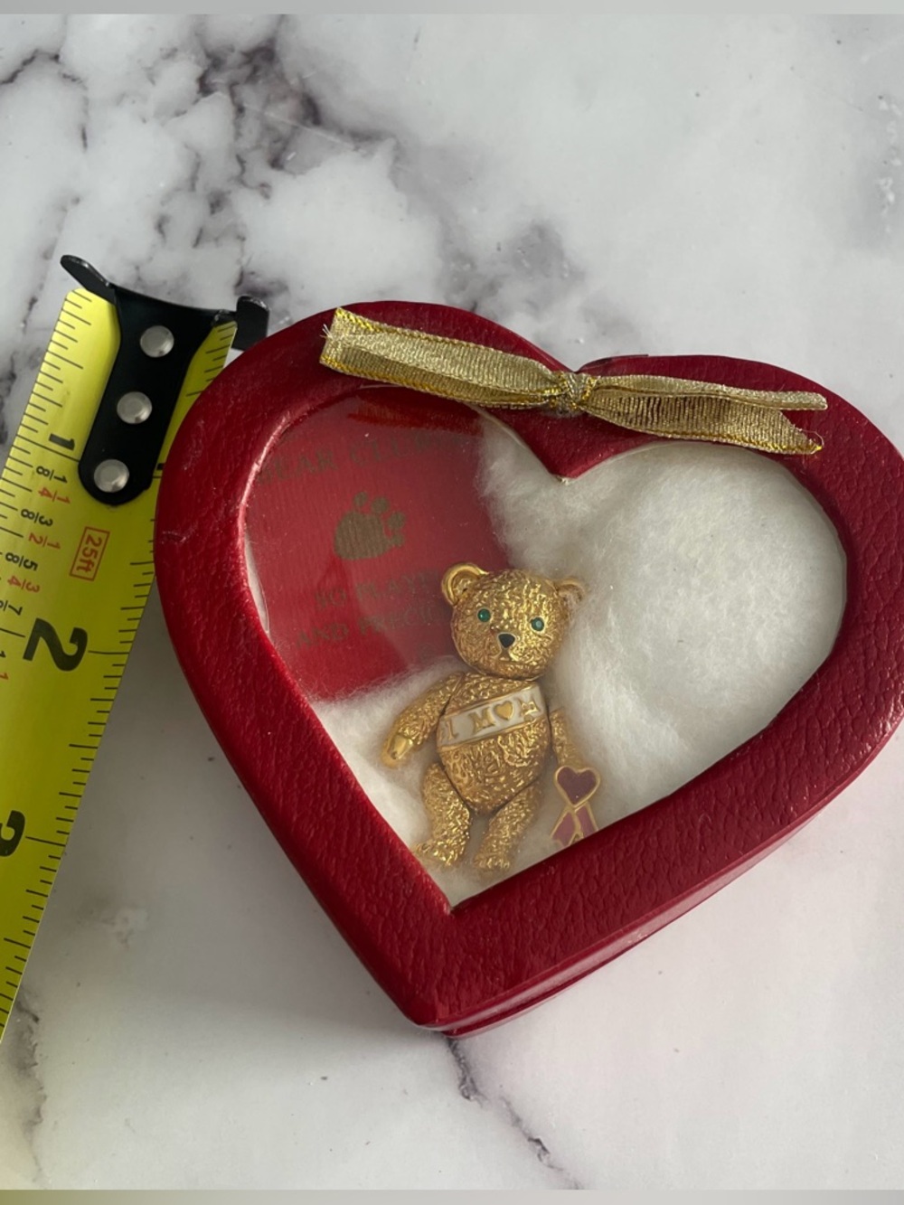 1996 Bear Club Pewter 24K Gold Plated (#1 Mom)